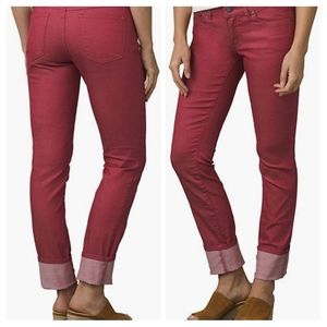 prAna  Kara Soft Low-Rise, Narrow-Leg Stretch Jeans crushed cran